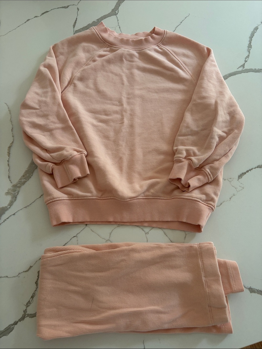 Cotton peach Terry set